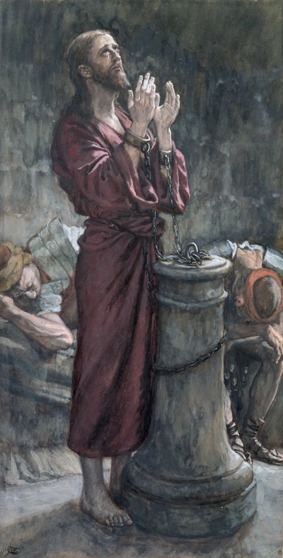 Jesus im Gefängnis, Illustration für Das Leben Christi von James Jacques Joseph Tissot