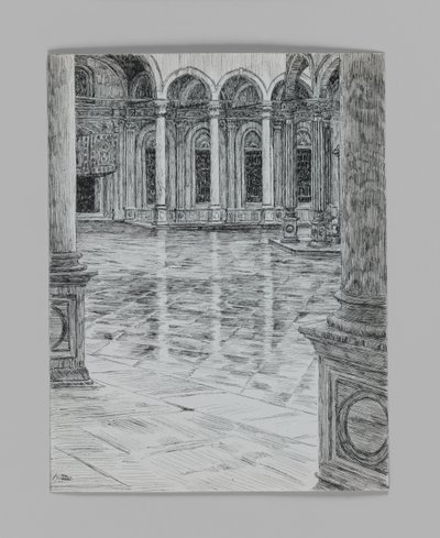 Portikus der Moschee von Mohamet-Ali, Illustration aus Das Leben unseres Herrn Jesus Christus von James Jacques Joseph Tissot