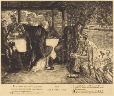 Das gemästete Kalb von James Jacques Joseph Tissot