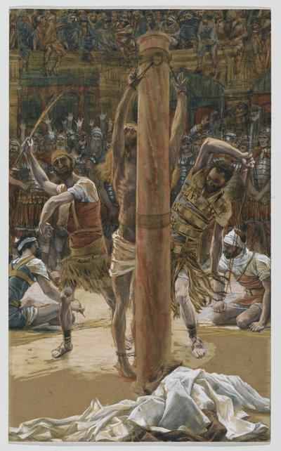 Die Geißelung auf dem Rücken, Illustration aus Das Leben unseres Herrn Jesus Christus, 1886-94 von James Jacques Joseph Tissot