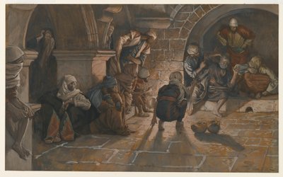 Die zweite Verleugnung des heiligen Petrus, Illustration aus Das Leben unseres Herrn Jesus Christus, 1886-94 von James Jacques Joseph Tissot