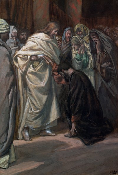 Der Unglaube des heiligen Thomas, Illustration für Das Leben Christi von James Jacques Joseph Tissot