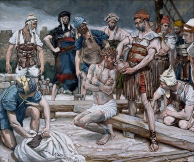 Der mit Myrrhe gemischte Wein, Illustration für Das Leben Christi von James Jacques Joseph Tissot