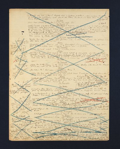 Autographes Manuskript der 