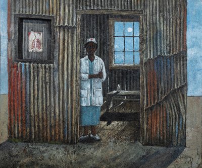 Mondbeschienene Klinikschwester von James Kamande