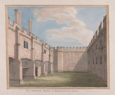 Herstmonceux Castle, East Sussex: Der Hühnerhof von James Lambert  of Lewes