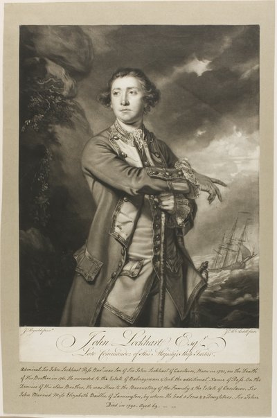 Porträt von John Lockhart, Esquire von James MacArdell