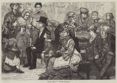 Ferienzeit bei einer Wachsfiguren-Ausstellung von James Macbeth