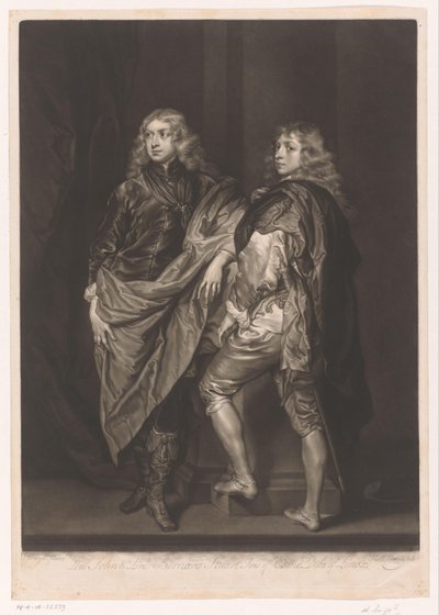 Porträt von John und Bernard Stuart von James McArdell