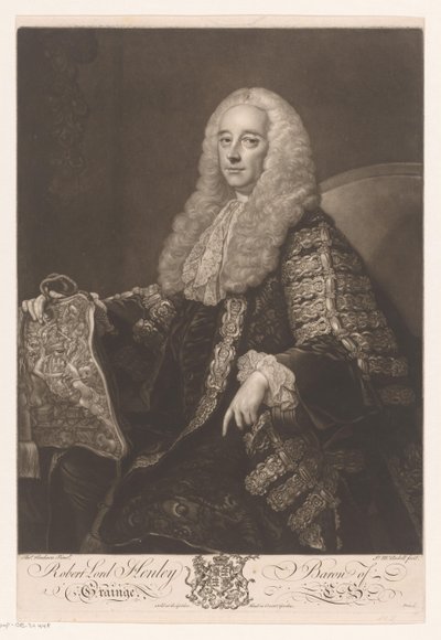 Porträt von Robert Henley von James McArdell