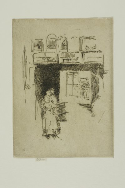 Vogelgeschäft - Seven Dials von James Abbott McNeill Whistler