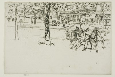 Boulevard Poissonnière, Paris von James McNeill Whistler