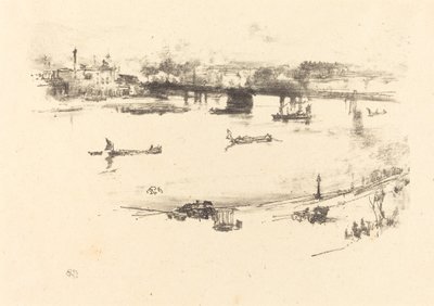 Charing Cross Eisenbahnbrücke von James Abbott McNeill Whistler