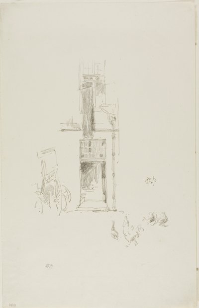 Hähne und Hennen, Hôtel Colbert von James McNeill Whistler