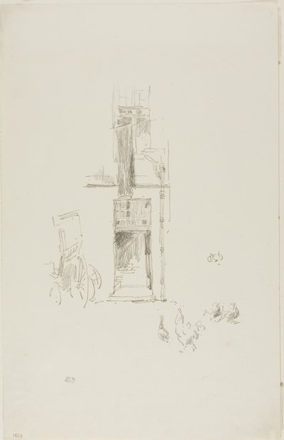 Hähne und Hennen, Hôtel Colbert von James Abbott McNeill Whistler