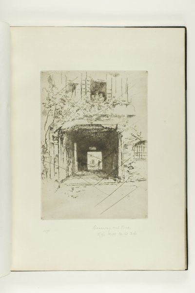 Türöffnung und Weinrebe von James McNeill Whistler