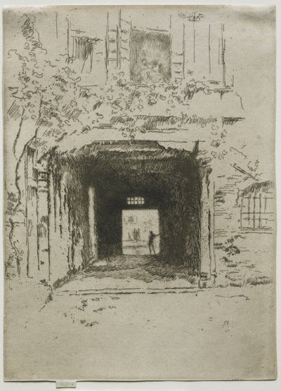 Türöffnung und Weinrebe von James McNeill Whistler