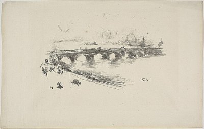 Abend, Little Waterloo Bridge von James Abbott McNeill Whistler