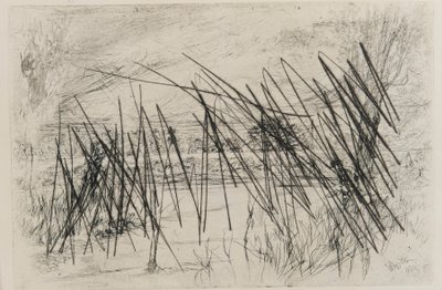 Landschaft mit einem Fischer von James Abbott McNeill Whistler