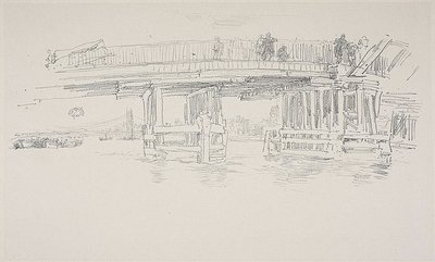 Alte Battersea-Brücke von James Abbott McNeill Whistler