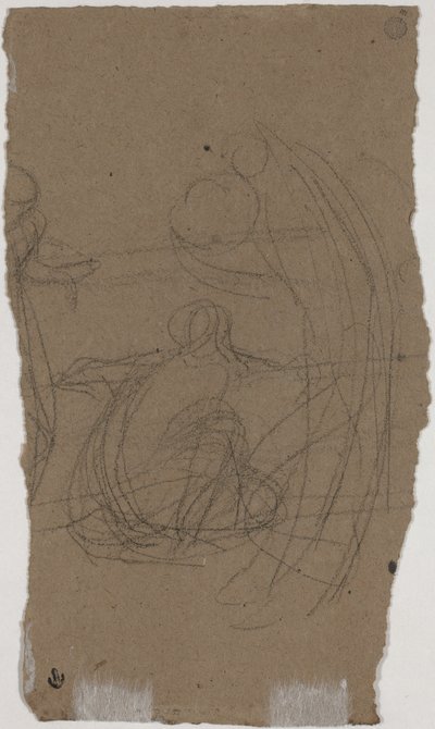 Studie für "Variationen in Blau und Grün" (verso) von James Abbott McNeill Whistler