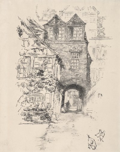 Das Priesterhaus, Rouen von James McNeill Whistler