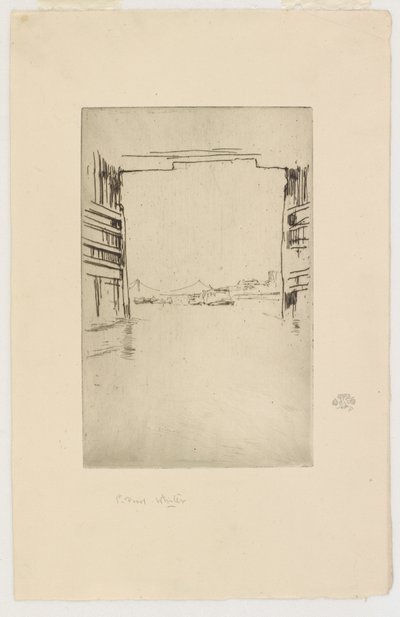 Unter der alten Battersea-Brücke von James Abbott McNeill Whistler