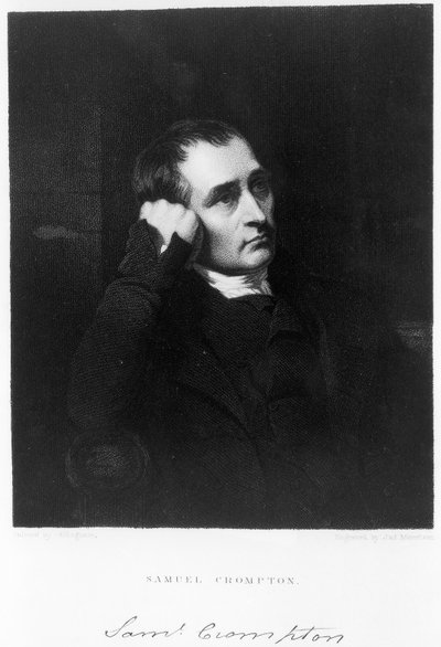 Samuel Crompton, englischer Erfinder des Spinnmule, ca. 1880er von James Morrison