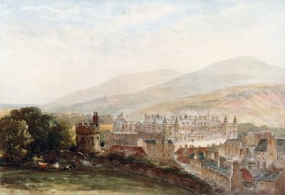 Blick auf Holyrood vom Burns-Denkmal von James Orrock