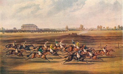 Rennen um die Great St. Leger Stakes, 1836. Approbation - Gut gestartet, 1837 von James Pollard