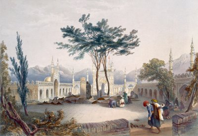 Moschee von Goolaum Hoossein Huzrut-Jee, der Große Prophet der Afghaunen, und die Gräber der Könige in Kandahar, Tafel 30 aus 