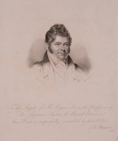 Porträt von Johann Bernhard Logier (1777-1846) graviert von H. Meyer (Stich) von James Robert (after) Maguire