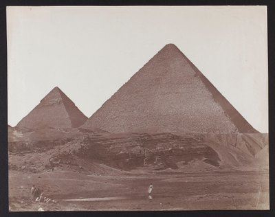 Ägypten. Gizeh. Die Pyramiden des Cheops und des Chephren von James Robertson