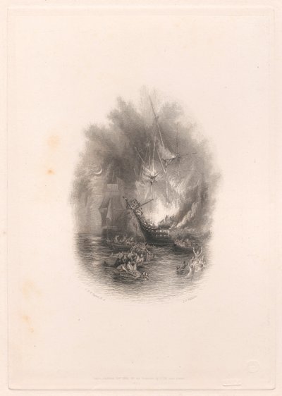 Feuer auf See (Vignette) von James T. Willmore