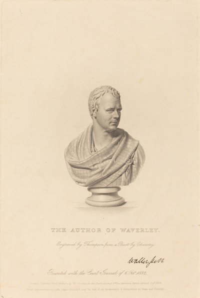 Büste von Sir Walter Scott von James Thomson after Sir Francis Legatt Chantrey