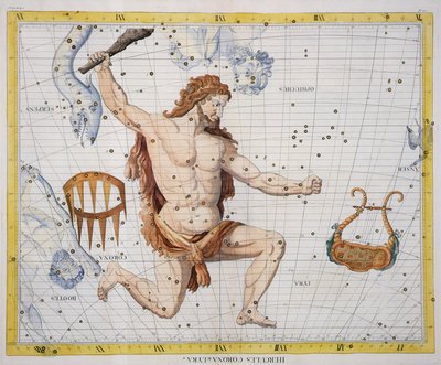 Sternbild Herkules mit Corona und Lyra, Tafel 21 aus 