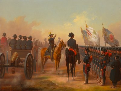Überprüfung der Truppen von Rhode Island und Maine, 1861 von James Walker