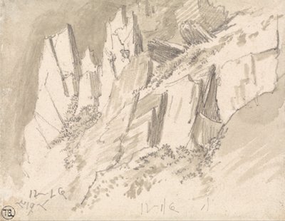 Eine zerklüftete Hügellandschaft von James Ward