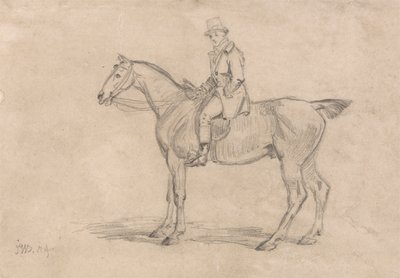 Ralph John Lambton auf seinem Jäger "Undertaker" von James Ward