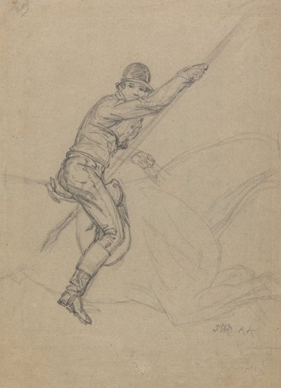 Sir Charles Blunt jagt das Wildschwein und entkommt dem Tiger: eine Studie für eines von vier Gemälden von Ward, ausgeführt 1815 von James Ward