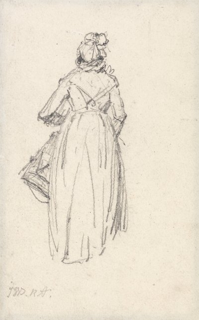 Frau stehend, von hinten gesehen von James Ward