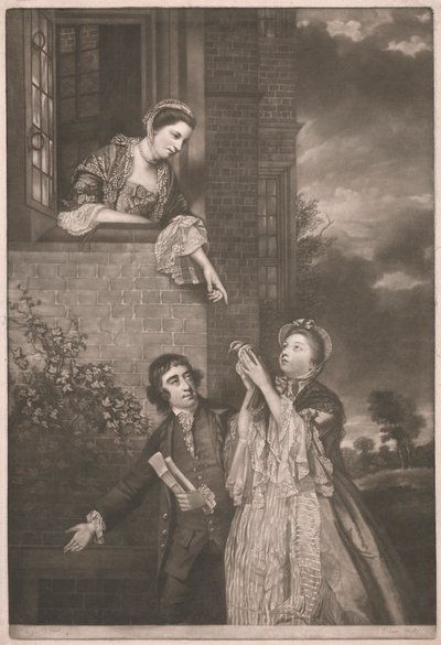 Charles James Fox mit Lady Sarah Lenox und Lady Susan Strangways von James Watson