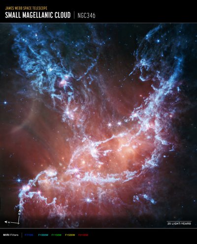 NGC 346 von James Webb Space Telescope (NASA)