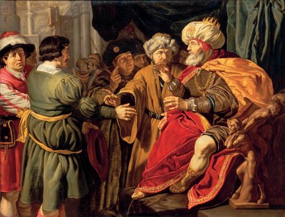 Joseph deutet die Träume des Pharao von Jan (circle of) Tengnagel