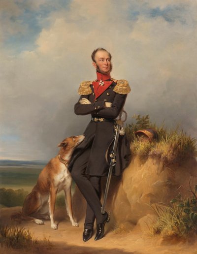 Porträt von Wilhelm II., König der Niederlande von Jan Adam Kruseman