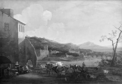 Italienische Landschaft von Jan Asselijn