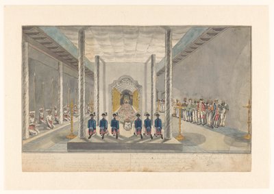 VOC-Delegation bei einer Audienz mit dem König von Kandy, Sri Rajadi Raja Sinha von Jan Brandes