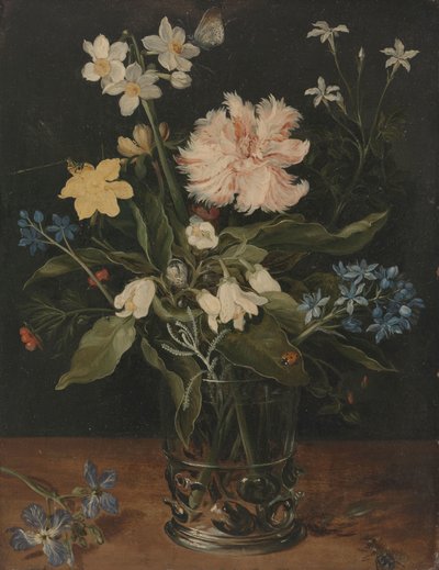 Stillleben mit Blumen in einem Glas von Jan Brueghel (I)