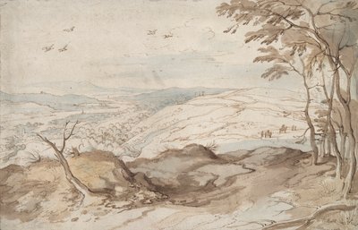 Gebirgige Landschaft mit Blick über ein Tal von Jan Brueghel the Elder