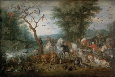 Paradieslandschaft mit Tieren von Jan Brueghel the Elder